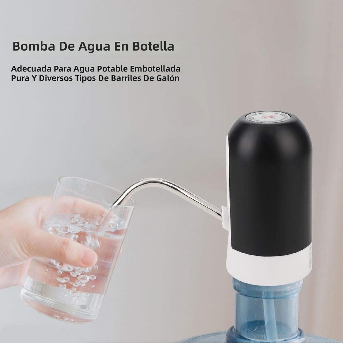 Dispensador de Agua Eléctrico Recargable USB
