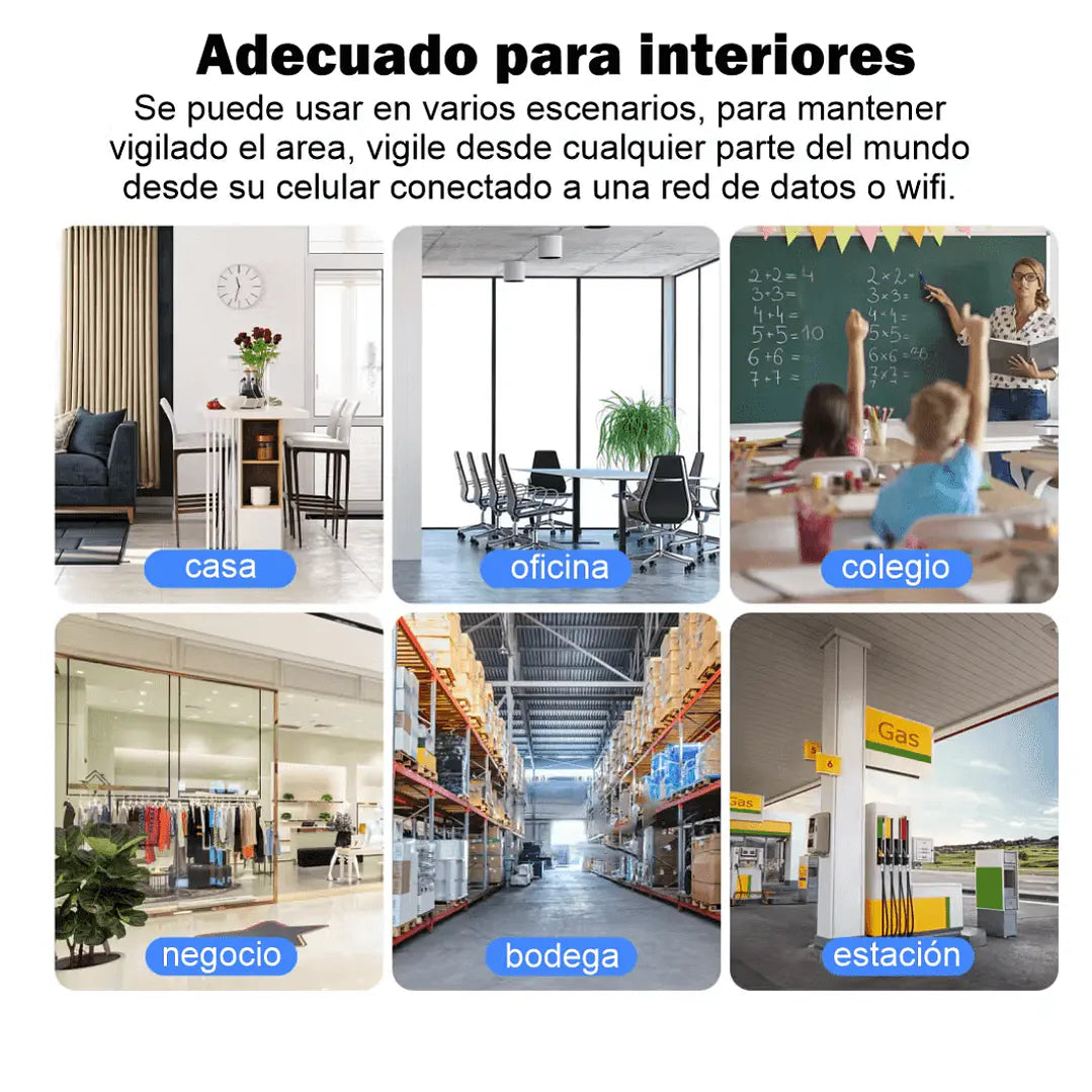 Cámara 360°  WiFi con Visión Nocturna a Color