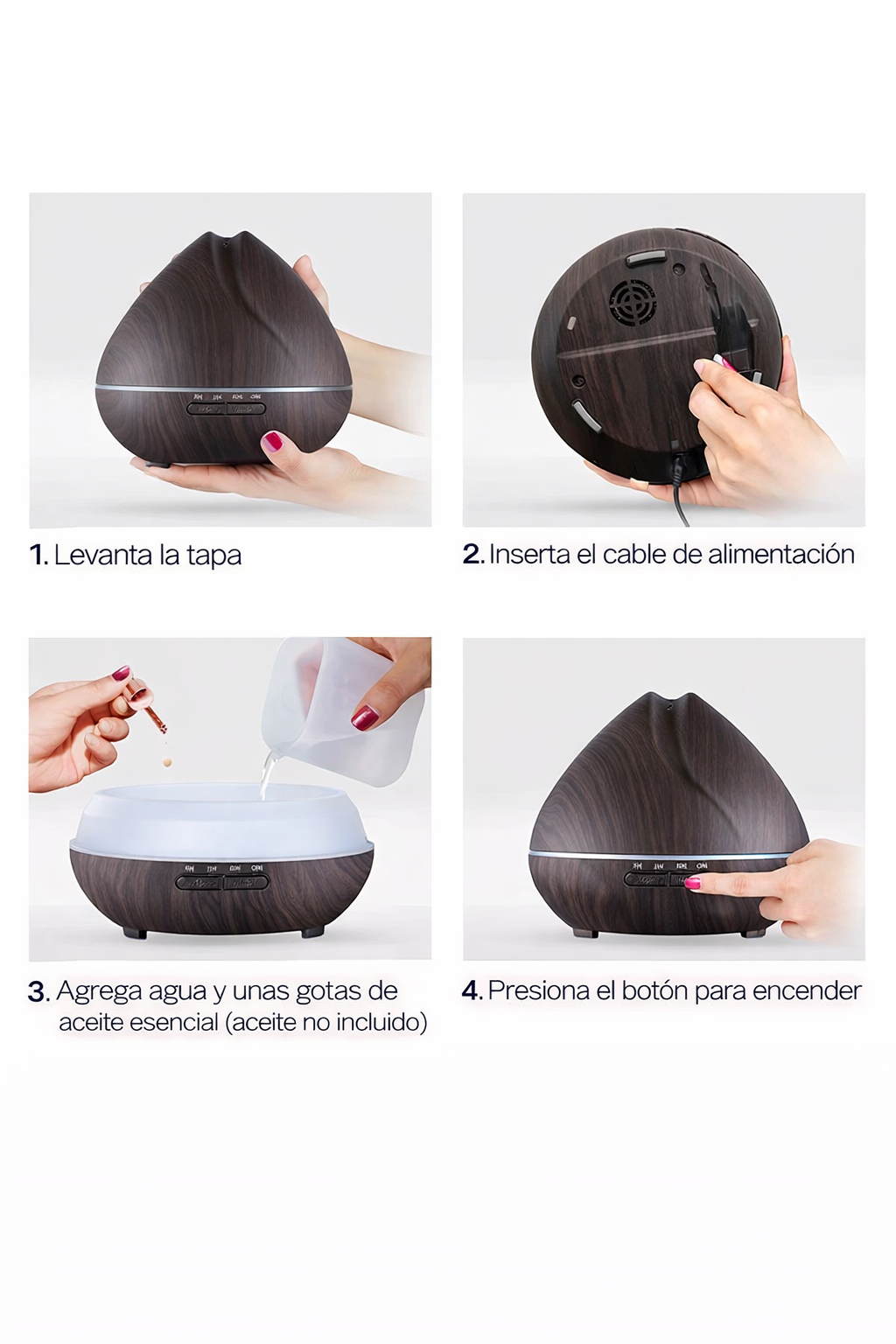 Humidificador y difusor de aromas Volcan