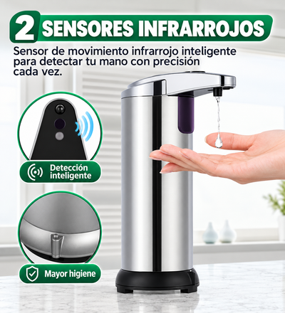 Dispensador Automático de Jabón con Sensor