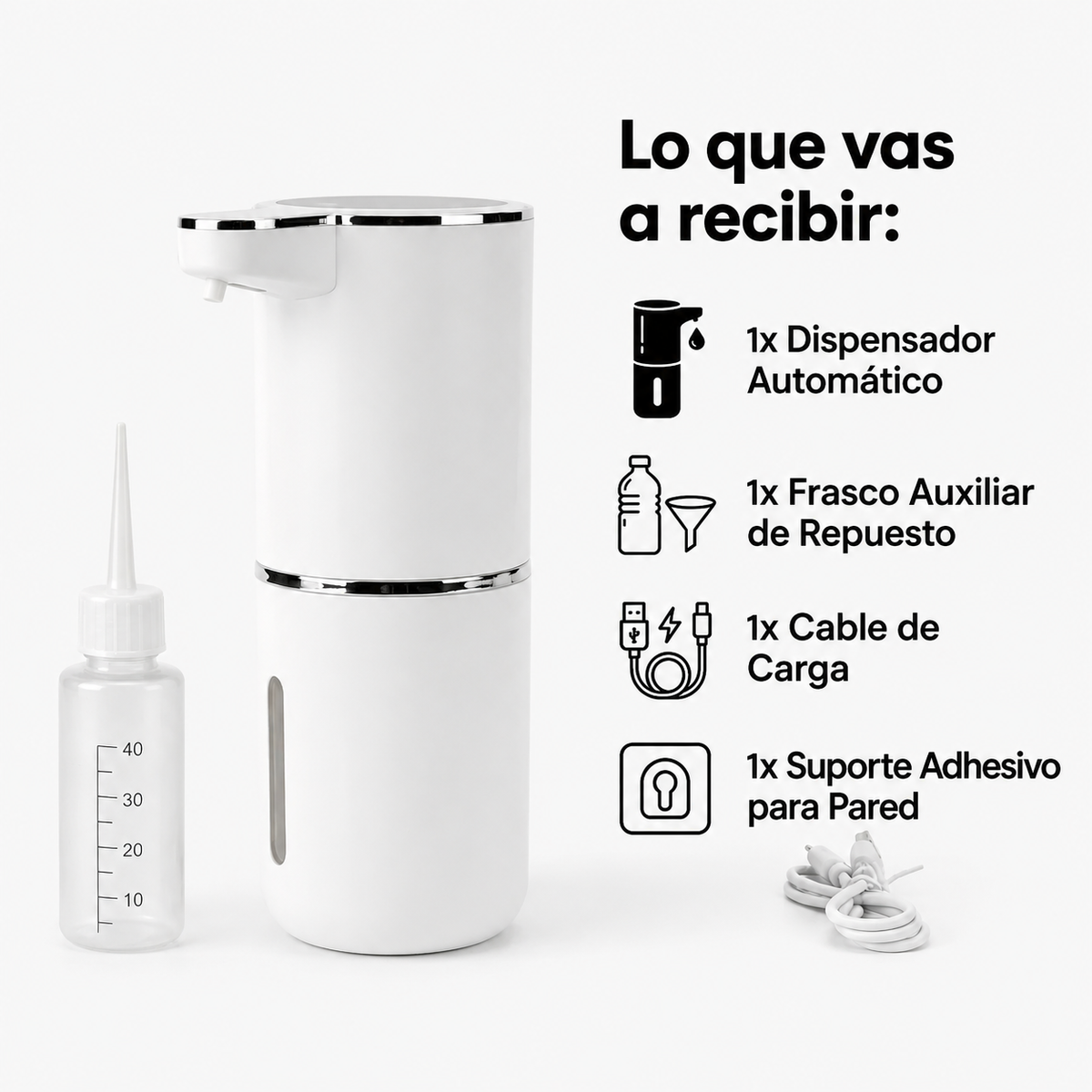 Dispensador De Jabón Recargable USB