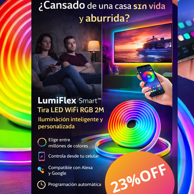 Tira LED WiFi 2M compatible con Alexa