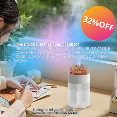 HUMIDIFICADOR VOLCAN AROMATERAPIA