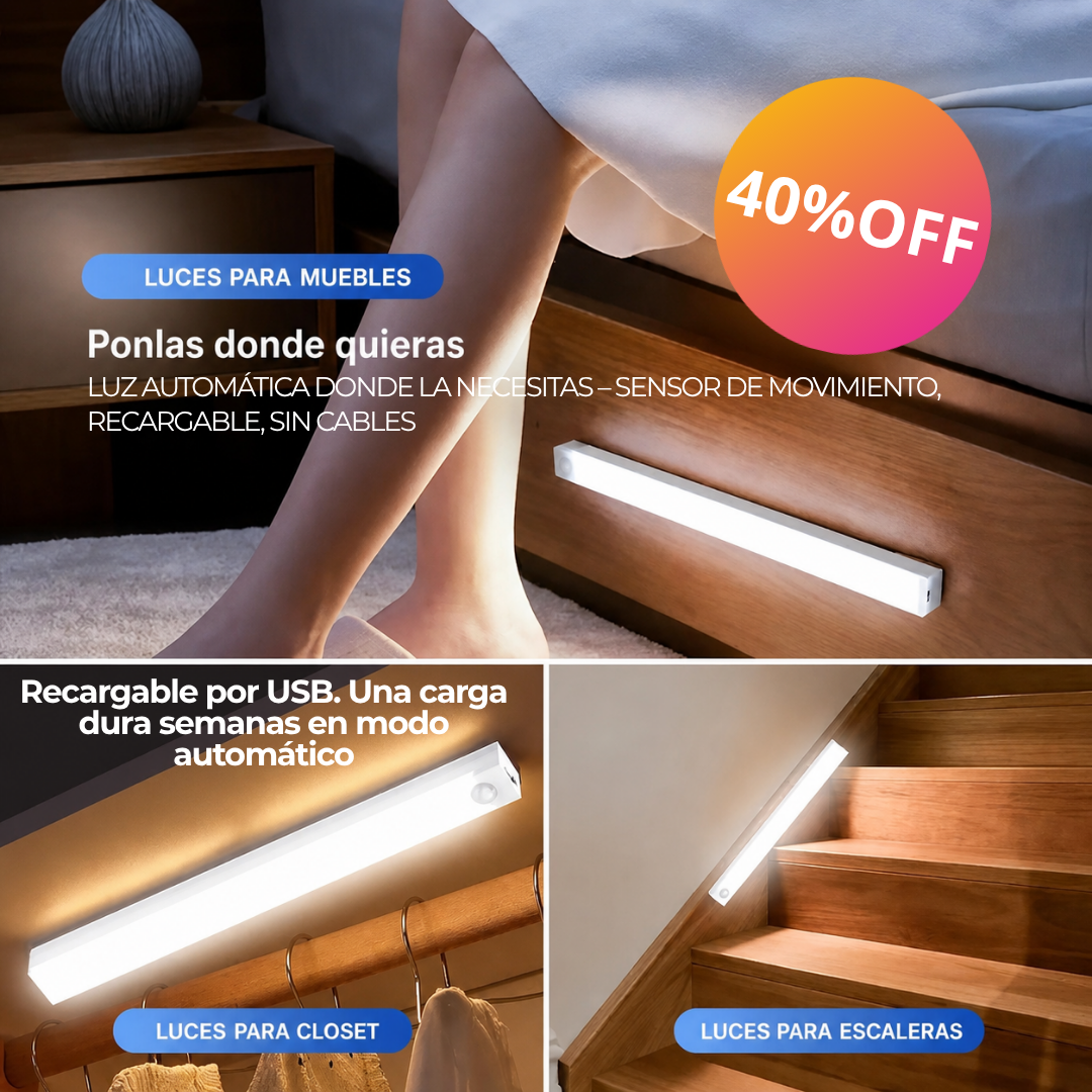 Luz LED con sensor de movimiento