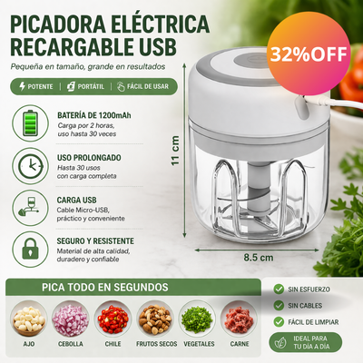 Picador Eléctrico de Alimentos