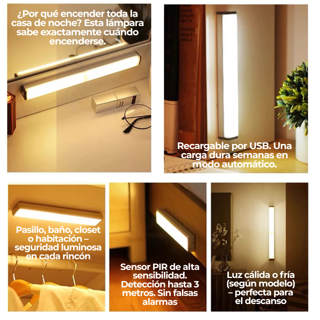 Luz LED con sensor de movimiento