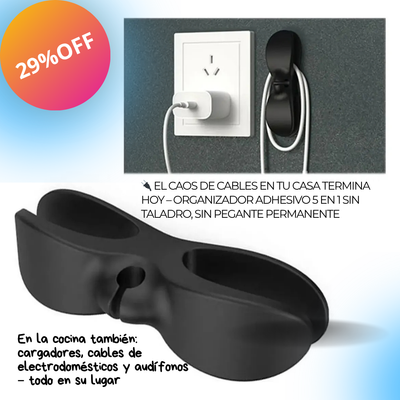 Organizador de Cables Adhesivo