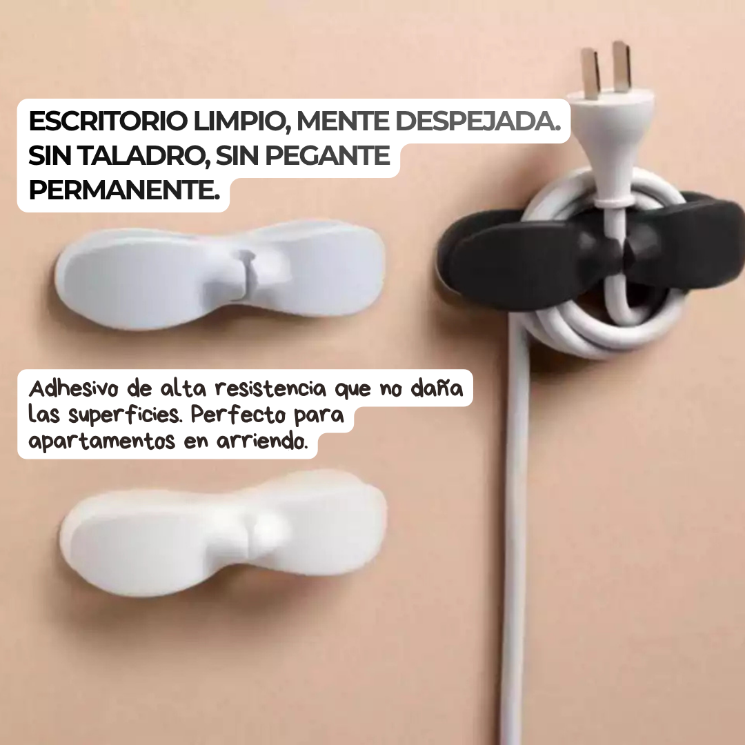 Organizador de Cables Adhesivo