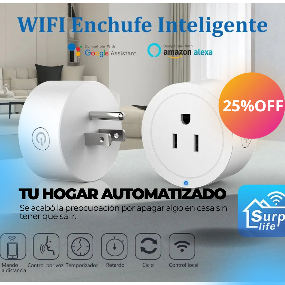 Enchufe WiFi compatible con Alexa