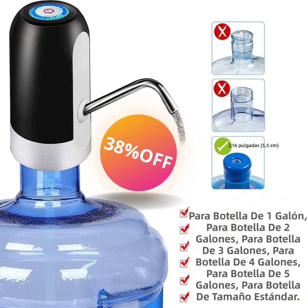 Dispensador de Agua Eléctrico Recargable USB