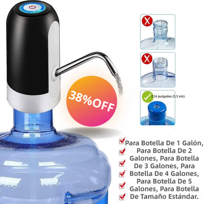 Dispensador de Agua Eléctrico Recargable USB