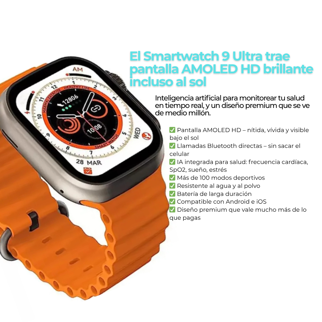 Watch 9 ULTRA AMOLED HD